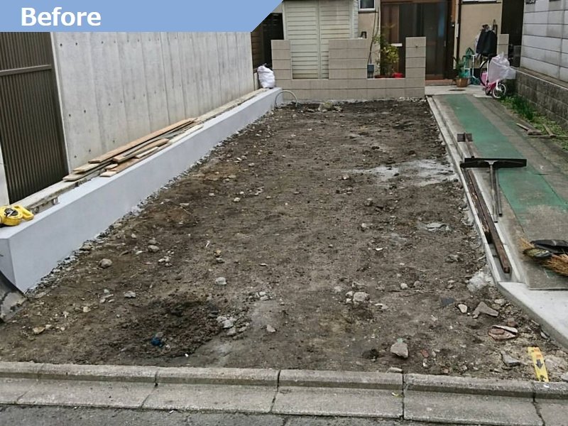 京都市下京区駐車場着工前