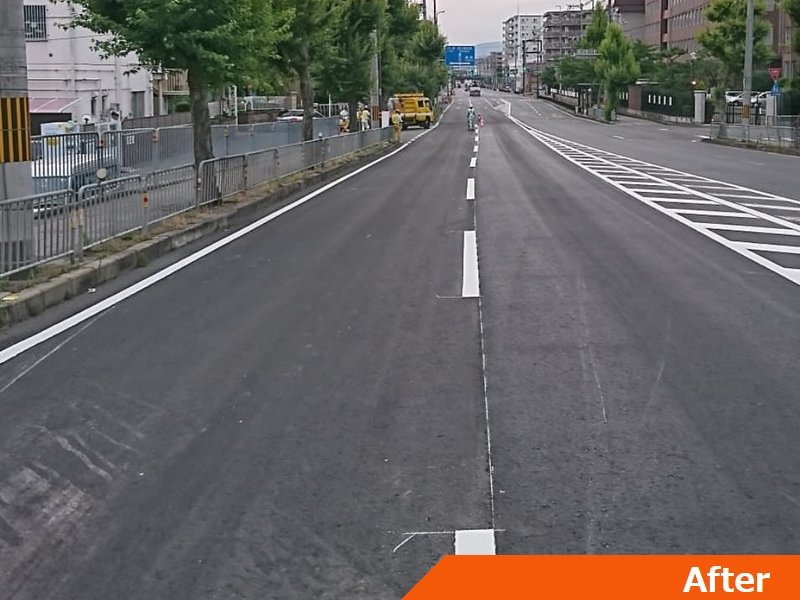 京都市西京区道路舗装完成