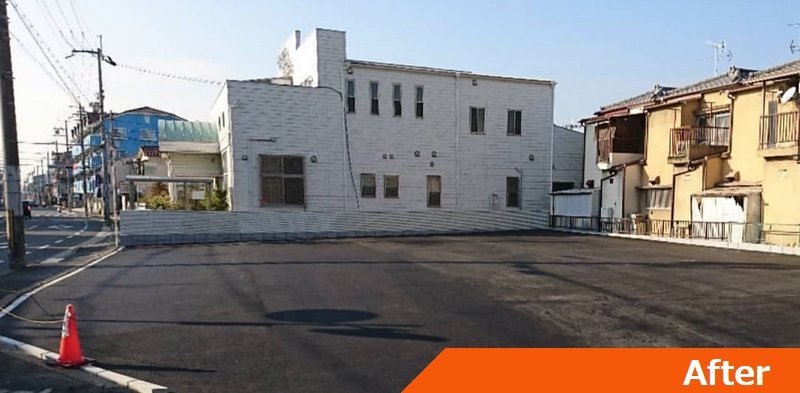 枚方市駐車場完成